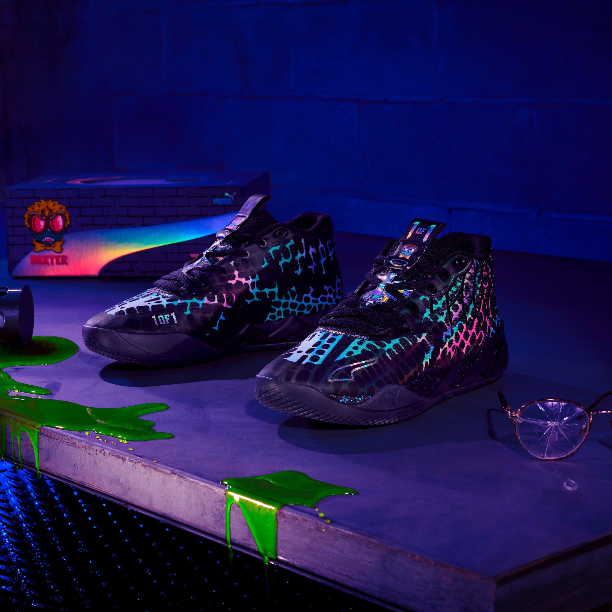 Tênis de Basquete MB.01 Baxter Stockman PUMA HOOPS x TMNT Unissex